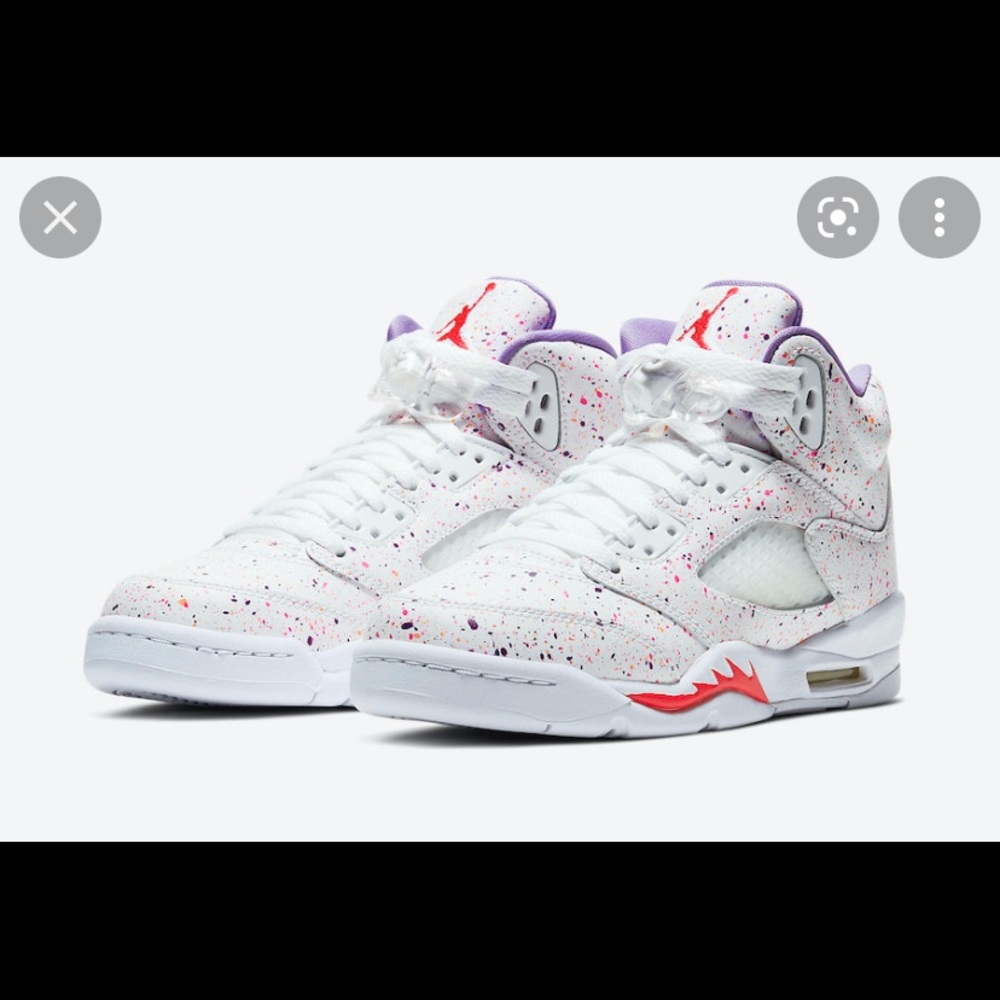 Air Jordan 5 Retro GG 'Easter' Youth Sneakers CT1605-100 US Womens 8